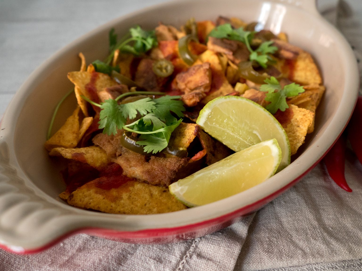 Vegaanista pikaruokaa Nachovuoka Aitoa Arkiruokaa